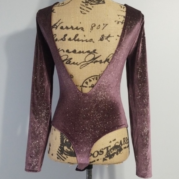 Victoria's Secret Sport Glitter Velvet Bodysuit - Picture 4 of 7